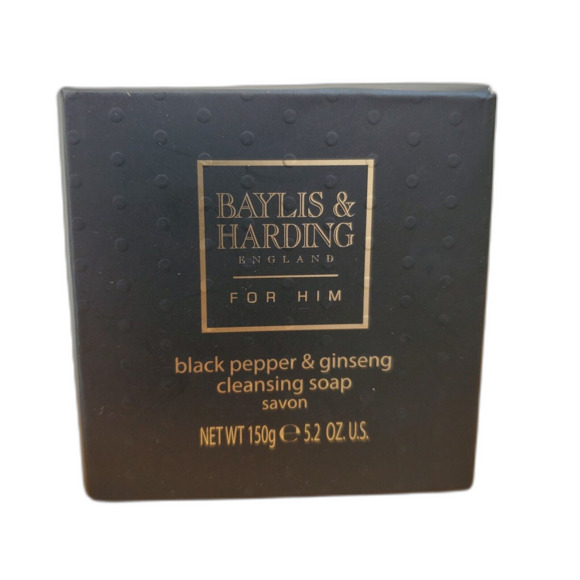 Baylis & Harding England For Him Men’s Black Pepper Ginseng Soap Savon 5.2 oz - Picture 3 of 3